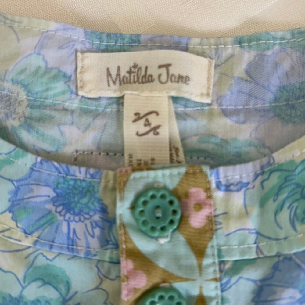 Matilda Jane Happy and Free Aqua Azalea Dress - Picture 4 of 5